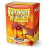Picture of Dragon Shield Matte Orange Standard Size 100 ct Card Sleeves Individual Pack