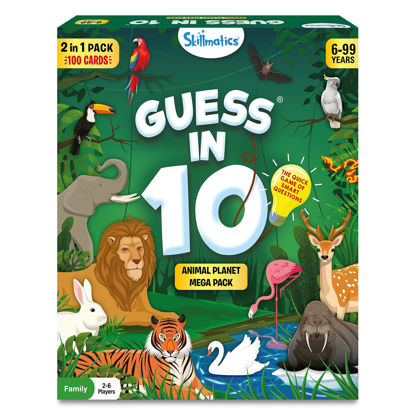 Picture of Skillmatics Card Game - Guess in 10 Animal Planet Mega Pack, Gifts for 6 Year Olds and Up, Quick Game of Smart Questions, Fun Family Game