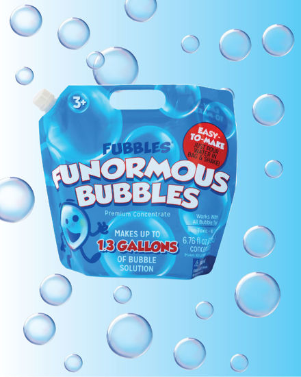 Picture of Fubbles Little Kids Bubbles Bubble Solution Refill | 169oz Non Toxic Bubble Solution | Bubble Concentrated for Bubble Machine, Bubble Juice Refills