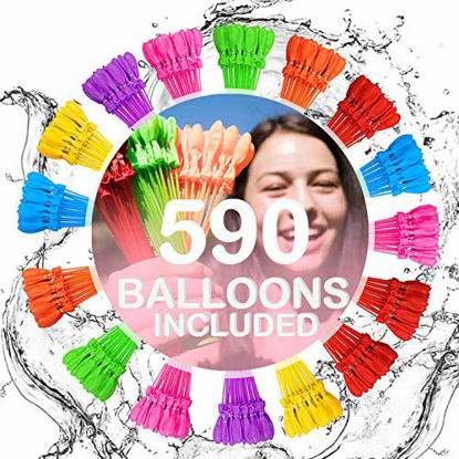 Picture of Water Balloons With 592 balloon Easy Quick Start Splash Party in a minute with Kids and Adults Water Bomb TE2512