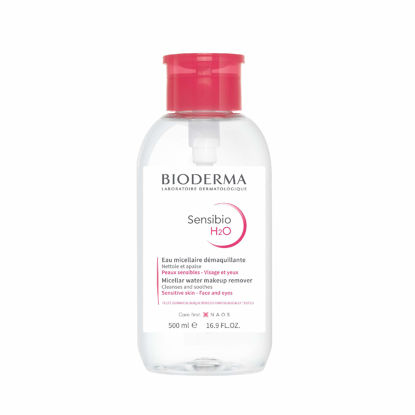 Picture of Bioderma - Sensibio H2O PUMP - Micellar Water - Cleansing and Make-Up Removing - Refreshing feeling - for Sensitive Skin, 16.7 Fl Oz (Pack of 1)