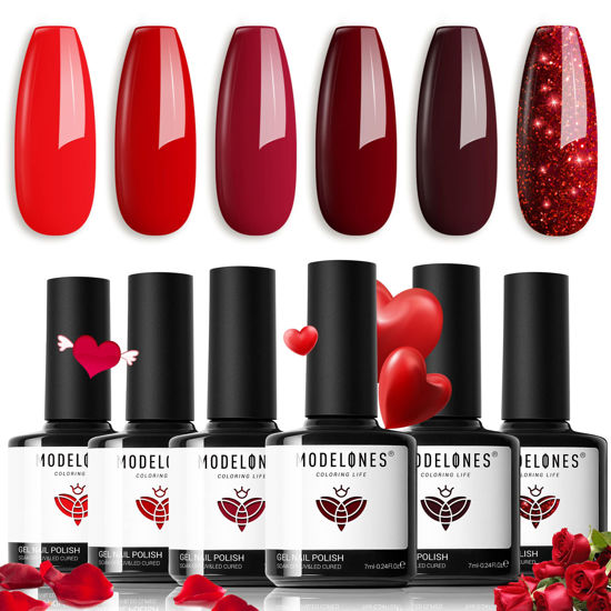 Red & Pink- 6 Colors Gel Polish Set – Venalisa