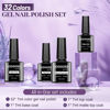 Picture of JODSONE 32+3 Pcs Gel Nail Polish Kit Soak Off Gel Polish Set Glitter Gel Nail Kit Nail Art Salon DIY at Home Manicure Kit