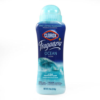 Picture of Clorox Fraganzia In-Wash Scent Booster Crystals in Ocean Scent, 18 Oz | Laundry Scent Booster Crystals | Fresh Ocean Breeze Laundry Fragrance 18 Ounce Crystals