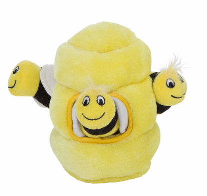 Picture of Outward Hound Hide A Bee Plush Dog Toy Puzzle