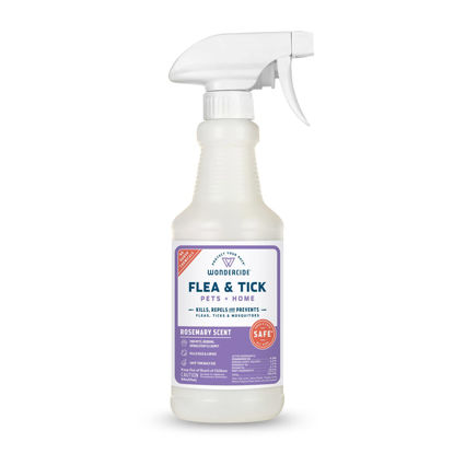 Picture of Wondercide - Flea, Tick and Mosquito Spray for Dogs, Cats, and Home - Flea and Tick Killer, Control, Prevention, Treatment - with Natural Essential Oils - Pet and Family Safe - Rosemary 16 oz