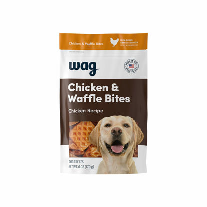 Picture of Amazon Brand - Wag Dog Treats Chicken and Waffle Bites 6oz