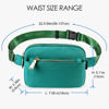 Picture of ZORFIN Fanny Packs for Women Men, Crossbody Fanny Pack, Belt Bag with Adjustable Strap, Fashion Waist Pack for Outdoors/Workout/Traveling/Casual/Running/Hiking/Cycling (Green2)