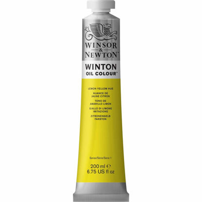 Picture of Winsor & Newton Winton Oil Color, 200ml (6.75-oz) Tube, Lemon Yellow Hue
