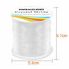 Picture of Paxcoo 0.8mm Elastic String, Stretchy Bracelet String Crystal String Bead Cord for Bracelet, Beading and Jewelry Making (120m)