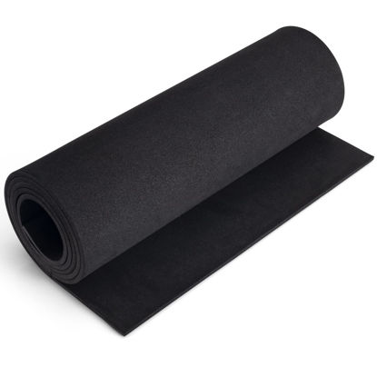 Picture of Black Foam Sheets Roll, Premium Cosplay Large EVA Foam Sheet 13.9" x 59",5mm Thick, Density 86kg/m3for Cosplay Costume, Crafts, DIY Projects by MEARCOOH