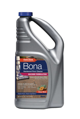 Picture of Bona Hard-Floor Cleaning Machine Formulation, Hardwood Floor Cleaner Concentrate Refill, Cedar Wood Scent, 64 Fl Oz