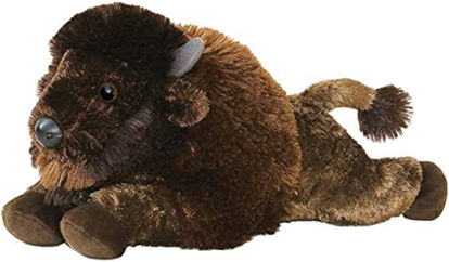 Picture of Aurora® Adorable Flopsie™ Bison Stuffed Animal - Playful Ease - Timeless Companions - Brown 12 Inches