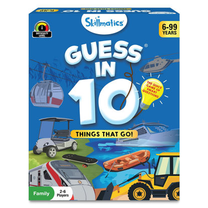 Picture of Skillmatics Card Game - Guess in 10 Things That Go, Gifts for 6 Year Olds and Up, Quick Game of Smart Questions, Fun Family Game