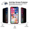 Picture of [2 Pack] Privacy Screen Protector for iPhone 11/XR, YMHML Tempered Glass Anti-Spy Bubble Free Case Friendly Easy Installation Film for iPhone 11/XR 6.1 Inch