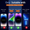 Picture of Ferilinso 3 Pack Screen Protector for iPhone 14 Plus iPhone 14 Pro Max with 2 Pack Tempered Glass Camera Lens Protector Phone Case Friendly Accessories Protector de pantalla for Apple 14 Plus Pro Max