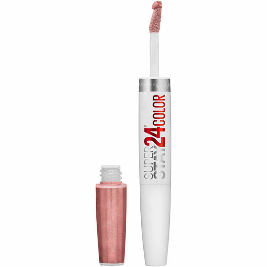 Picture of Maybelline New York Super Stay 24, 2-Step Liquid Lipstick Makeup, Long Lasting Highly Pigmented Color with Moisturizing Balm, Timeless Toffee, Nude Brown, 1 Count
