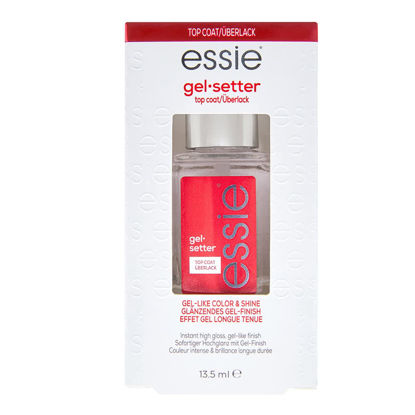 Picture of essie Nail Care, 8-Free Vegan, Gel Setter Top Coat, gel-like finish nail polish, 0.46 fl oz