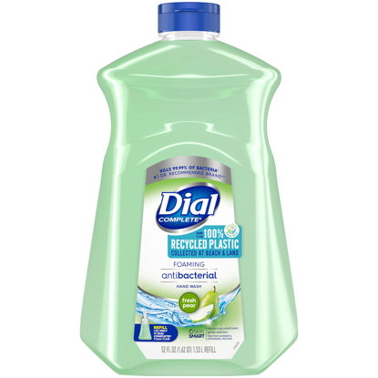 Picture of Dial Complete Antibacterial Foaming Hand Soap Refill, Fresh Pear, 52 fl oz