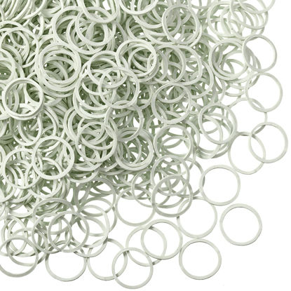 Picture of 1000 Mini Rubber Bands Soft Elastic Bands for Kid Hair Braids Hair (White)