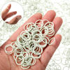 Picture of 1000 Mini Rubber Bands Soft Elastic Bands for Kid Hair Braids Hair (White)