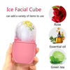 Picture of IMEASY Ice Roller for Face and Eye, Upgrated Ice Face Roller,Facial Beauty Ice Roller Skin Care Tools, Ice Facial Cube, Gua Sha Face Massage, Silicone Ice Mold for Face Beauty (Pink)