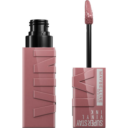 Picture of MAYBELLINE New York Super Stay Vinyl Ink Longwear No-Budge Liquid Lipcolor Makeup, Highly Pigmented Color and Instant Shine, Awestruck, Pink Lipstick, 0.14 fl oz, 1 Count