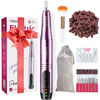 Picture of Cordless Nail Drill Electric File: Professional for Acrylic Gel Dip Powder Nails Portable Nail Drill Machine Kit for Manicure Pedicure Nail Set with Everything Rechargeable Lightweight
