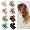 Picture of Medium Claw Hair Clips for Women Girls, 2" Matte Rectangle Small Hair Claw Clips for Thin/Medium Thick Hair, Hair Jaw Clips Nonslip Clips (8pcs Neutral Color)