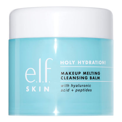Picture of e.l.f. Holy Hydration! Makeup Melting Cleansing Balm, Face Cleanser & Makeup Remover, Infused with Hyaluronic Acid to Hydrate Skin, 2 Oz