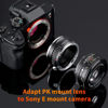 Picture of K&F Concept PK K Mount Lens to Sony NEX E-Mount Lens Adapter, Compatible with Sony NEX-3 NEX-3C NEX-3N NEX-5 NEX-5C NEX-5N NEX-5R NEX-5T NEX-6 NEX-7 NEX-F3 NEX-VG10 VG20