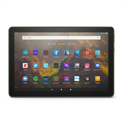 Picture of Amazon Fire HD 10 tablet, 10.1", 1080p Full HD, 32 GB, latest model (2021 release), Olive