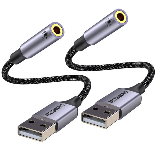 MOSWAG USB Male to USB C Female Adapter,Compatible with India