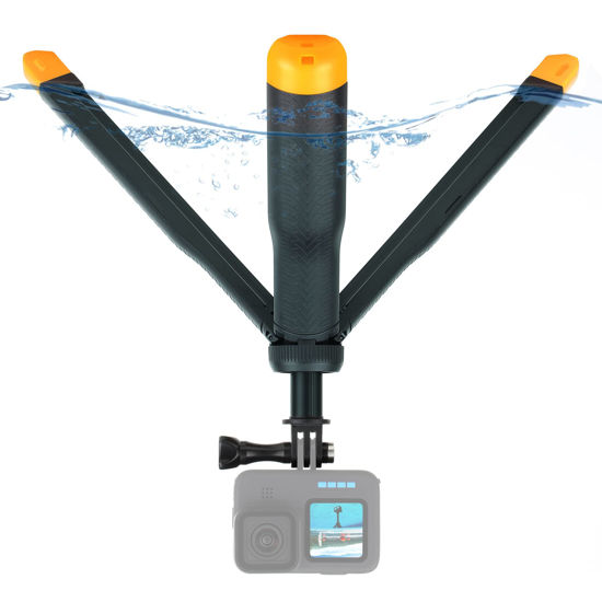 Picture of SOONSUN 4-in-1 Floating Selfie Stick for GoPro Hero 11, 10, 9, 8, 7, 6, 5, 4, 3 Session, Fusion, DJI OSMO, Insta360 - Use as Floating Tripod, Waterproof Extension Monopod Pole, Hand Grip, Tripod Stand
