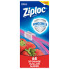 Picture of Ziploc Gallon Food Storage Slider Bags, Power Shield Technology for More Durability, 68 Count