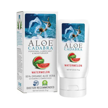Picture of Aloe Cadabra Personal Lube, Organic Lubricant for Her, Him & Couples, Watermelon 2.5 Ounce