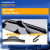 Picture of RAINTOK Windshield Wiper Blade Set Replacement for 2011-2020 Toyota Sienna Original Equipment Replacement Front Wiper Blades - 28"/20"/16" (Set of 3) U/J Hook