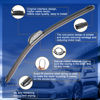 Picture of RAINTOK Windshield Wiper Blade Set Replacement for 2011-2020 Toyota Sienna Original Equipment Replacement Front Wiper Blades - 28"/20"/16" (Set of 3) U/J Hook