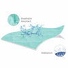 Picture of Waterproof Sheet for Pack n Play Quilted, Playard Sheet Protector 39" X 27" fits for Baby Foldable and Playard Mattress, Portable Mini Crib, Aqua