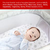 Picture of Bassinet Sheets 2 Pack, Fit for Halo Bassinet Swivel Sleeper, Universal Sheet for Rectangle, Oval, Hourglass Bassinet Mattress, Flexible for Different Cradle and Bassinet Mattress, Grey&White