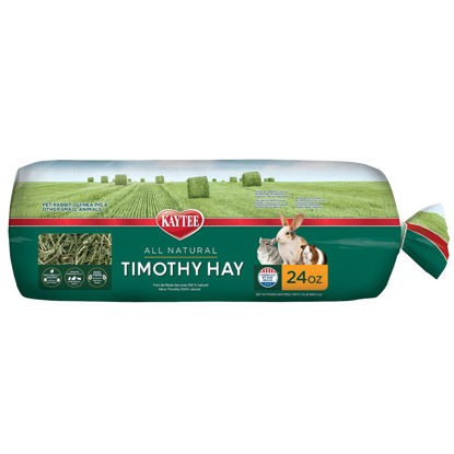 Picture of Kaytee All Natural Timothy Hay for Guinea Pigs, Rabbits & Other Small Animals, 24 Ounce