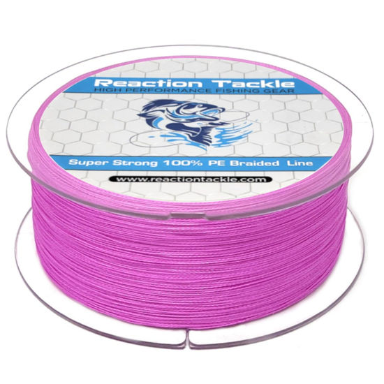 GetUSCart- Reaction Tackle Braided Fishing Line Pink 80LB 1500yd