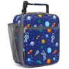 Picture of FlowFly Kids Lunch box Insulated Soft Bag Mini Cooler Back to School Thermal Meal Tote Kit for Girls, Boys, Astronaut