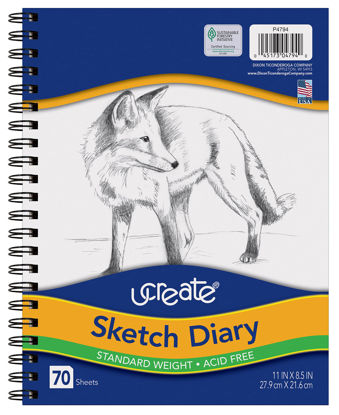 Picture of UCreate Sketch Diary, 11" x 8-1/2", 70 Sheets
