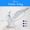 Picture of 1.1lb Moldable Cosplay Foam Clay (White) - High Density and Hiqh Quality for Intricate Designs | Air Dries to Perfection for Cutting with a Knife or Rotary Tool, Sanding or Shaping