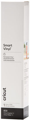 Picture of Cricut Smart Permanent Vinyl (13in x 21ft, White) for Explore and Maker 3 - Matless cutting for long cuts up to 12ft