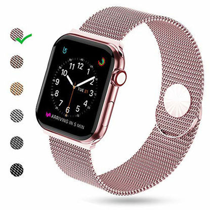 Picture of Cocos Compatible with Apple Watch Band 38mm 40mm 42mm 44mm,Stainless Steel Mesh Loop Replacement Parts for iWatch Band Series 4 3 2 1
