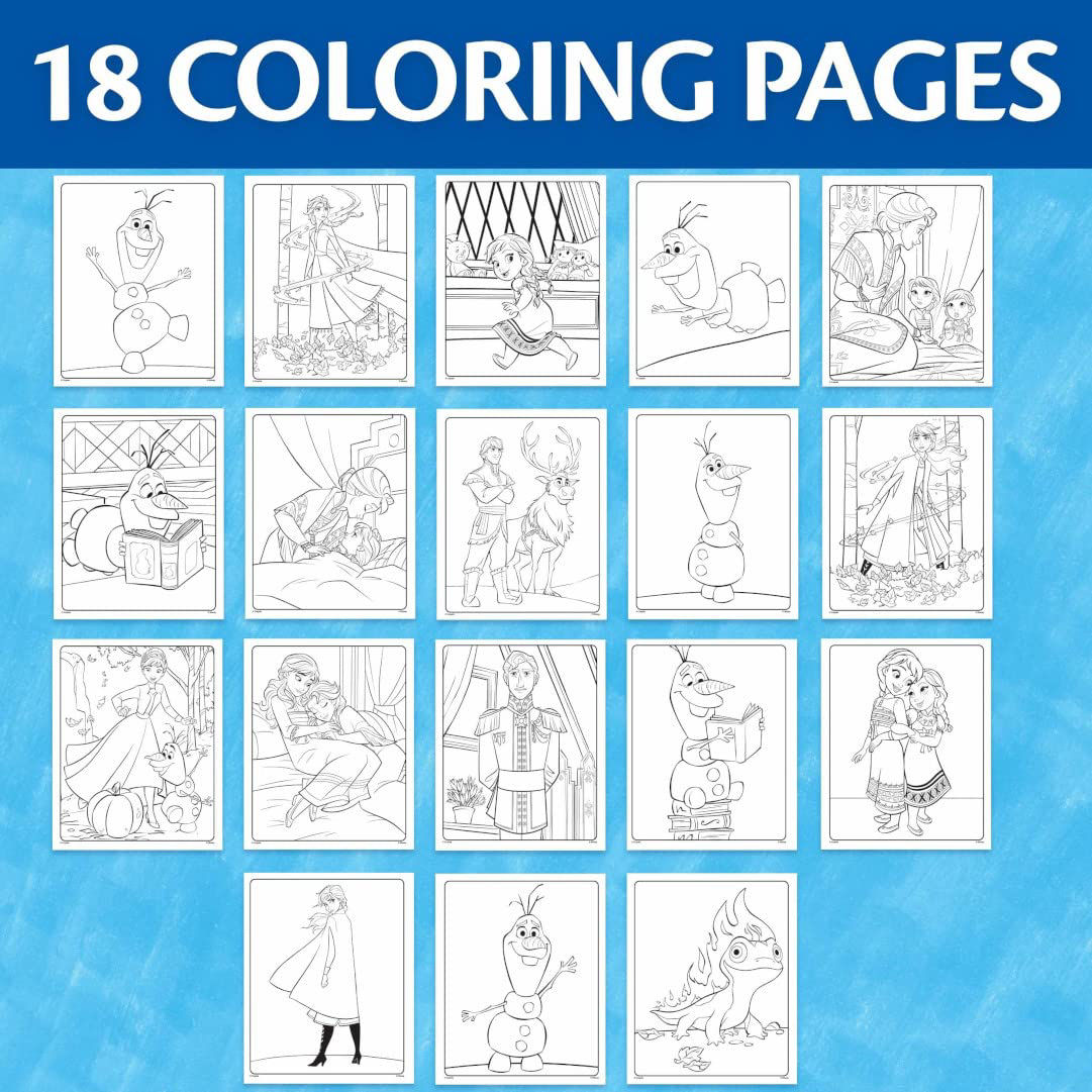 GetUSCart Crayola Color Wonder Frozen Coloring Pages & Markers, Mess