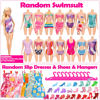 Picture of 50 Pcs Doll Clothes and Accessories, 5 Wedding Gowns 5 Fashion Dresses 4 Slip Dresses 3 Tops 3 Pants 3 Bikini Swimsuits 20 Shoes for 11.5 inch Doll Christmas Stocking Stuffers Girls Gift Age 5-7 8-10