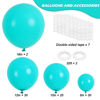 Picture of RUBFAC 87pcs Teal Balloons Different Sizes 18 12 10 5 Inches for Garland Arch, Premium Blue Latex Balloons for Birthday Wedding Baby Shower Bridal Shower Party Decorations